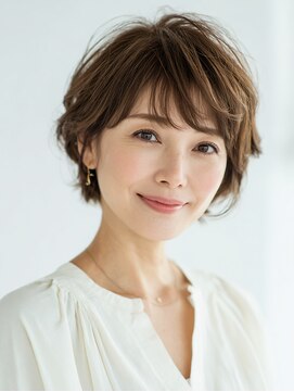 ビフィーノ リルネ(Bifino Rilune) 甘め前髪の丸みショート