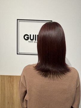 ギルド 東久留米店(GUILD) 艶感ボルドーミディ