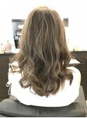 大人ガーリー/ダークアッシュ/似合わせカット/ミディアムレイヤ
