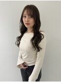 レイヤーカット／オリーブベージュ