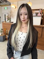 ペレ 梅田(PELE)&nbsp;イメチェン/ピンクベージュ/アンブレラカラー/前髪/梅田