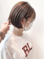 ステアケース ギンザセブン(stair:case ginza7)&nbsp;まとまる前下がりショートボブ耳かけ