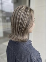 アース 大分セントポルタ店(HAIR&MAKE EARTH)&nbsp;白髪ぼかしハイライト×グレージュ