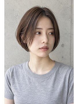フレイムス ヘアアンドリラックス 大宮東口店(Frames) レイヤーボブ髪型20代30代40代50代前髪あり前髪なし面長丸顔大宮