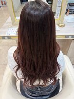 アッシュ 仙川店(Ash)&nbsp;艶髪ロング×レッドブラウン秋冬暖色カラー顔周りレイヤーウルフ