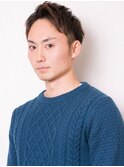 ビジカジ×ツーブロックショート