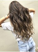 バレイヤージュオリーブアッシュベージュピンクアッシュブラウン