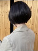 【buZonブゾン】ひし形ショートボブ×アッシュブラック