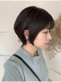 耳掛けショートボブ