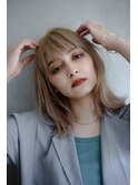抜け感×ロングレイヤー