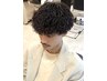 新【大好評】メンズカット+ツイストスパイラルパーマ+髪質改善TR￥13650