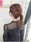 ＊THE  RIRE.  結婚式お呼ばれ×編みおろしポニー＊