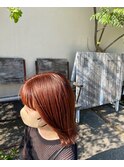 ブリーチなし*オレンジベージュ