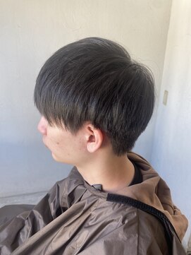 ソイクフ 高田馬場店(SOY-KUFU) MEN’S HAIR マッシュパーマのアッシュブラック