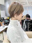 ショートボブ髪型30代40代50代前髪あり前髪なし面長丸顔【荒牧】