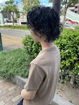 イナズマヘアー(INAZUMA HAIR) ◎men's ミディアムウルフ×パーマ◎