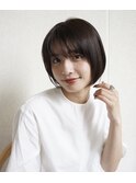 大人可愛い外ハネくびれミディ×ピンクグレーベージュ
