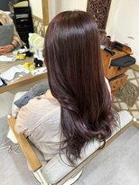 ヘアリゾート粋 ウナム 新宿東口店(enam)&nbsp;透明感カラー/ローズブラウン/インナーカラー