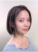 メテオカラー×内巻きボブ