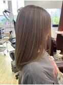 髪質改善カラー×ハイライト