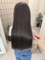 ペレ 栄 アネックス(PELE栄ANNEX) 韓国 くびれロング レイヤー ワンホンヘア 小顔前髪