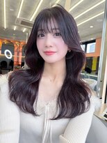 ロンド ストラーダ 心斎橋(Lond strada)&nbsp;エアリーロング×ピンクベージュ×美髪［髪質改善/縮毛矯正］