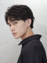 バイフィフス 原宿/表参道(by fifth)&nbsp;センターパートフェザーパーマニュアンスパーマツーブロック