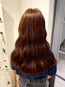 ロングウェーブ/ライトブラウン/イルミナカラー