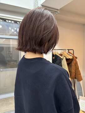 暖色ブラウン／透明感カラー