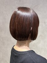 エンクス(enx)&nbsp;着物ヘア/ダークアッシュ/ミディアムレイヤーカット/鶴ヶ峰YM128