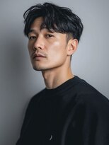men's salon SOUL. 福山駅前店【メンズサロンソウル】【4月NEWOPEN(予定)】 アップバング 刈り上げ ツーブロック ニュアンスパーマ 30代