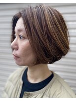 フロラクロマ 上通NEWS裏(FLORACHROMA)&nbsp;品のある大人のデザインカラー＋ボブスタイル