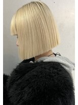 ナループロア ルームー(Nalu pu loa ROOMOO)&nbsp;パツっと切りっぱなしボブ☆/韓国ボブ/ミニボブ/タッセルボブk