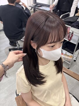 エス 天満扇町(esu) ショコラブラウン×流れる顔周り