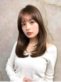 ミルクティーベージュ/レイヤーボブ/韓国巻き/顔周りカット/大宮