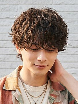 ルシード スタイル リコット(Lucido Style Ricotto) 波巻きスパイラルパーマメンズスパイラルパーママッシュ無造作