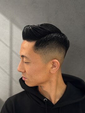 ヒロギンザ 難波店(HIRO GINZA) サイドパート×フェードスタイル