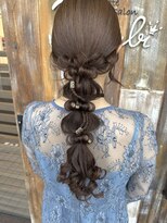 バンビ プライベート サロン(Bambi private salon) 編みおろしヘア/ヘアアレンジ/お呼ばれヘア