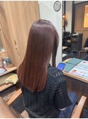 艶感レッドブラウン　清須　髪質改善