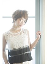 アドラーブル 松崎店(adorable) 【adorable】束感ミックス外ハネ軽やかショート