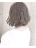 【Marl外国人風カラー】グレープグレージュの無造作ボブ♪