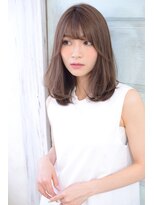 ジュール(Jule)&nbsp;大人透明感　セミディ　ワンカール◎小顔前髪の好印象カラー