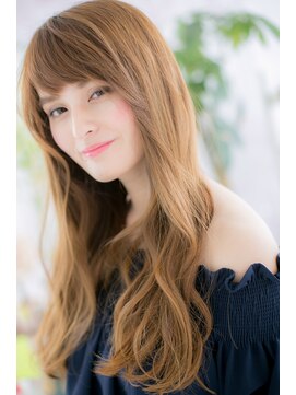 ヘアアンドビューティー ミック(Hair & Beauty miq) オン眉＆オリーブカラー♪トキメキドール風ロングb