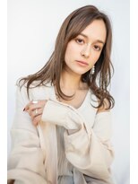 オースティン 門前仲町(AUSTIN)&nbsp;大人かわいい前髪セシルカットココアブラウンフリンジウェーブ