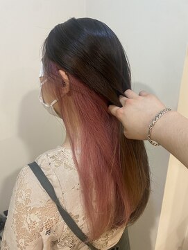 ラべリー 池袋(LOVELEY) インナーピンク　髪質改善　【池袋】