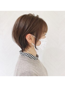 ロンド ストラーダ 心斎橋(Lond strada) ショート×ハイライト白髪ぼかし×シルキーベージュ[心斎橋]