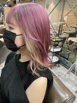 ラフ 難波店(LAFF)&nbsp;#黒髪#ボブルフ#ネビージュ#小顔#ワンレン