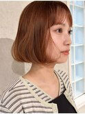 【藤沢/辻堂】オレンジブラウン/オレンジベージュ/ミニボブ