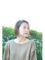 ヘアーアンドアイラッシュ ココアンジェ 福津店(CocoAnge) 切りっぱなしボブ