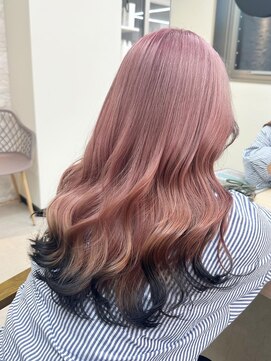 アリープパロット(ALEAP parrot) グラデーションカラー/ブラックピンク【ALEAP parrot/多賀】